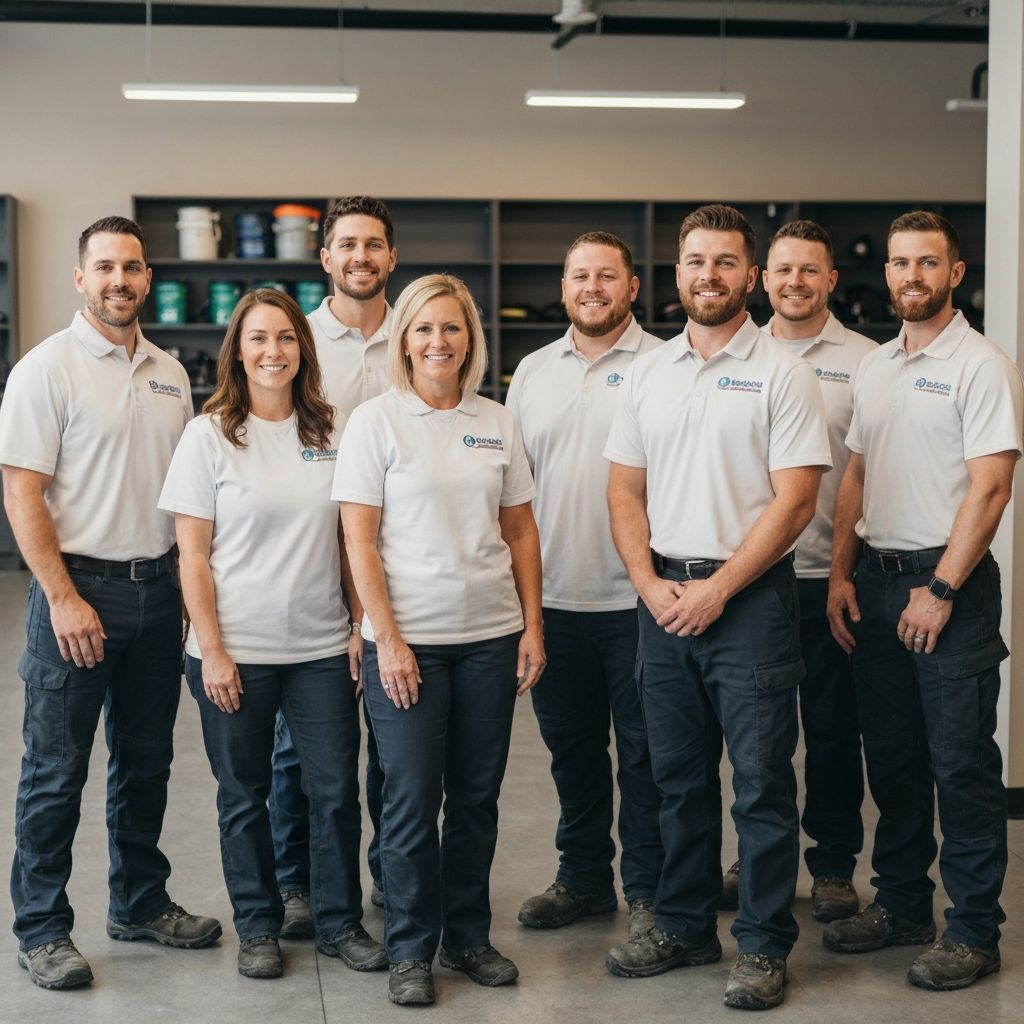 Professional water restoration team